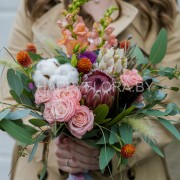 Свадебный букет-растрепыш