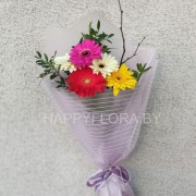 Букет из гербер "Роузи"