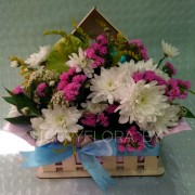 композиция в деревянном конверте