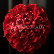 Красный свадебный букет